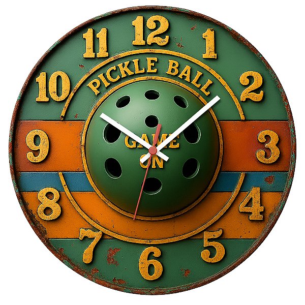 Relógio de Parede Esportes Pickleball
