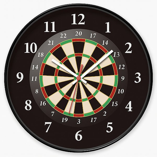 Relógio de Parede Esportes Dardo Alvo