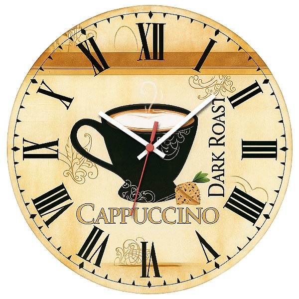 Relógio de Parede Capuccino Dark