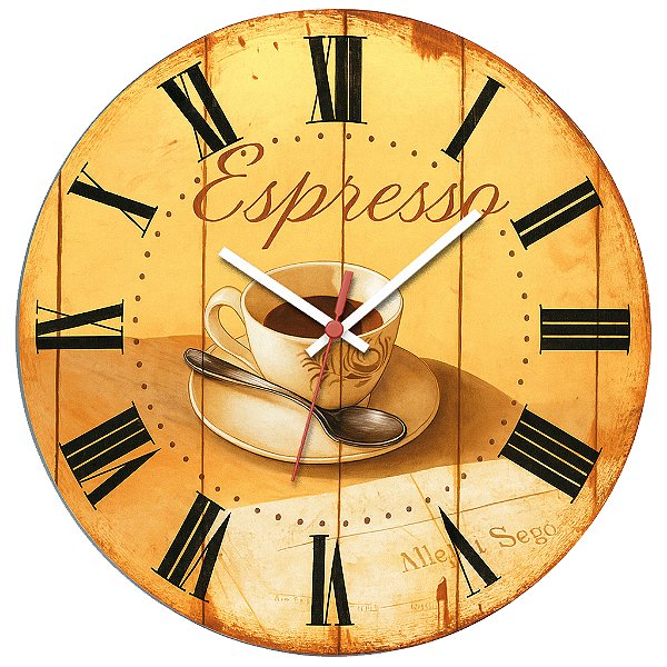 Relógio de Parede Café Clássico