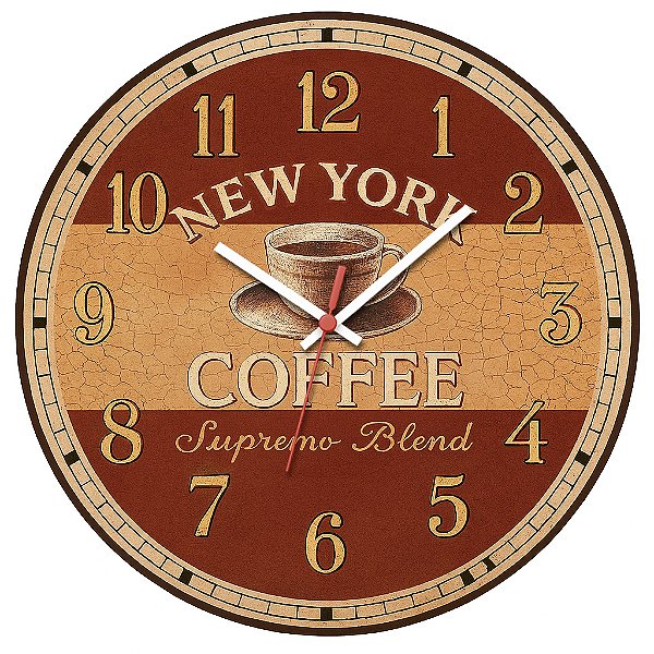 Relógio de Parede Café New York