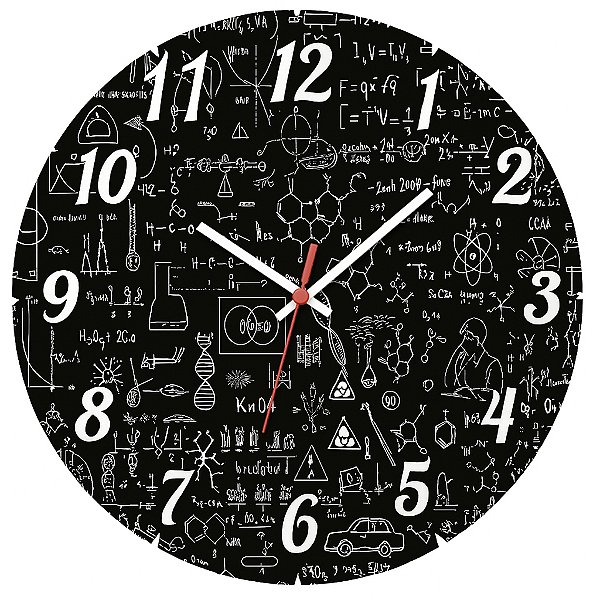 Relógio de Parede Matemática Fundo