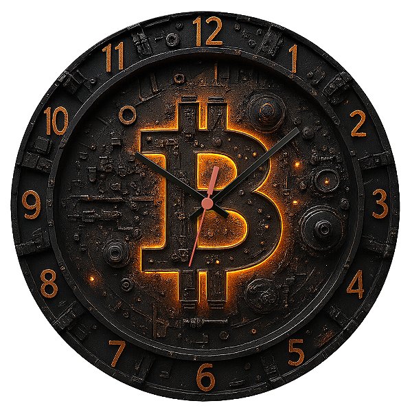 Relógio de Parede Bitcoin Gamer