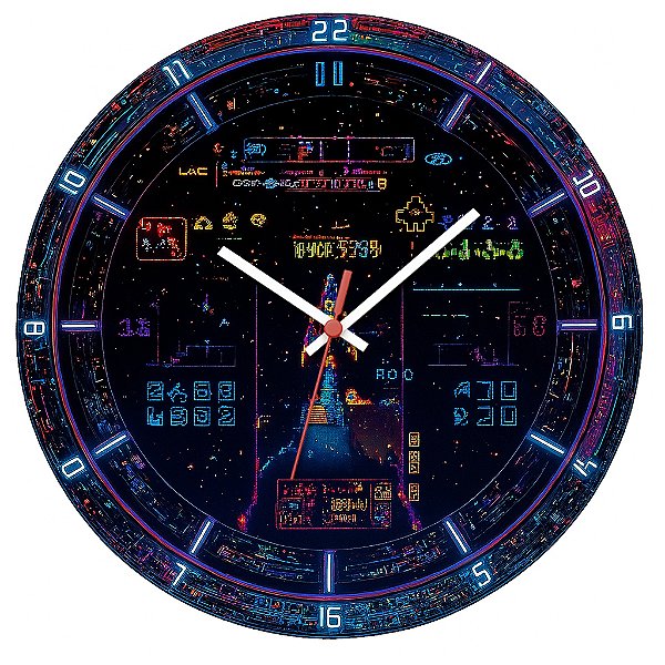 Relógio de Parede Game Atari