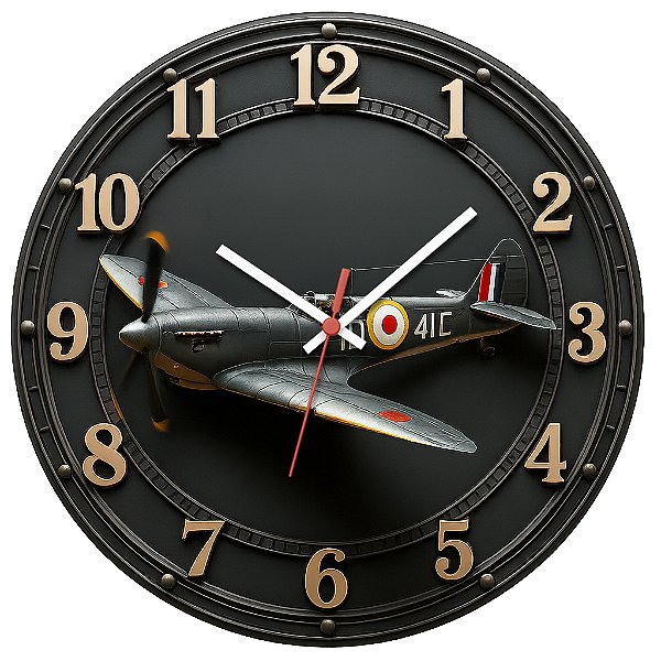 Relógio de Parede Veículos Avião Guerra