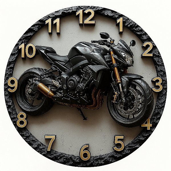 Relógio de Parede Veículos Moto Corrida