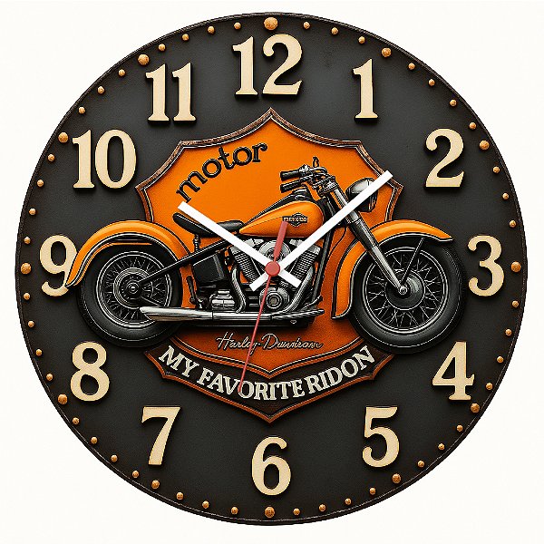 Relógio de Parede Veículos Motor My Favorite