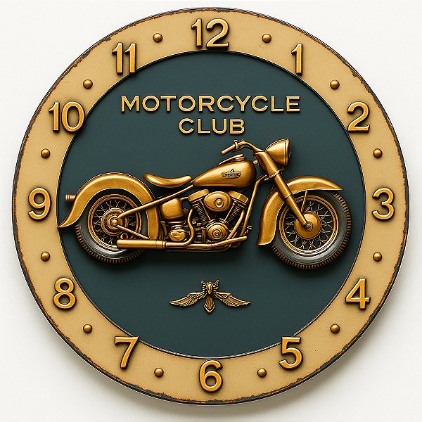 Relógio de Parede Veículos Motorcycle Club