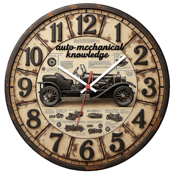 Relógio de Parede Veículos Carro Automechanical