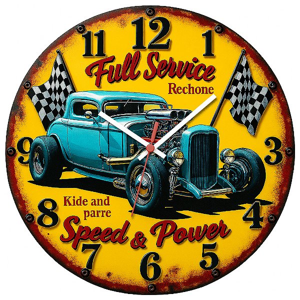 Relógio de Parede Veículos Carro Full Service