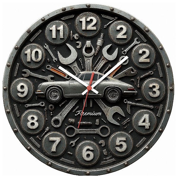 Relógio de Parede Veículos Premium