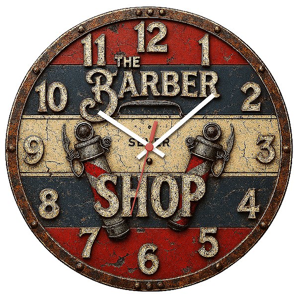Relógio de Parede Profissão The Barber Shop