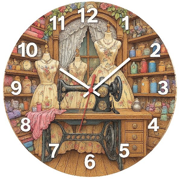 Relógio de Parede Profissão Costura