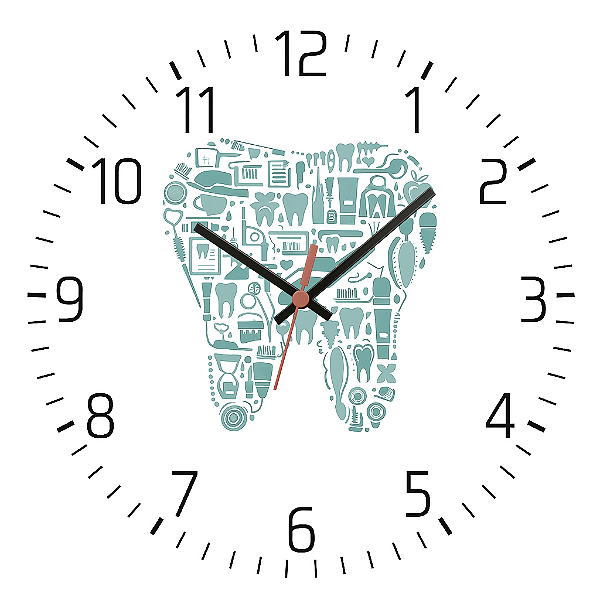 Relógio de Parede Profissão Dentista Dente