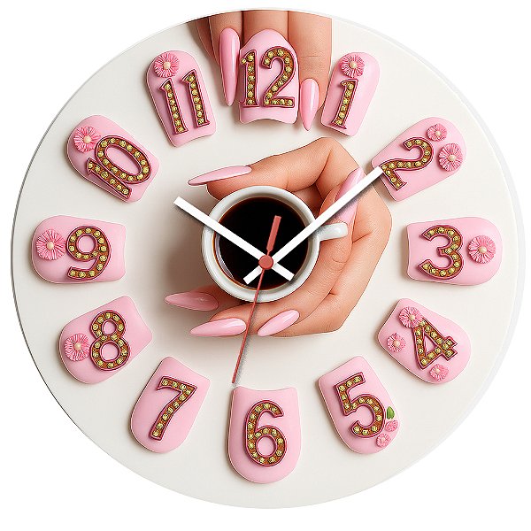 Relógio de Parede Profissão Manicure