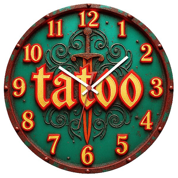 Relógio de Parede Profissão Tatuador