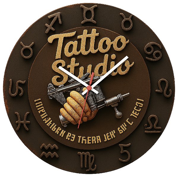 Relógio de Parede Profissão Tatuador