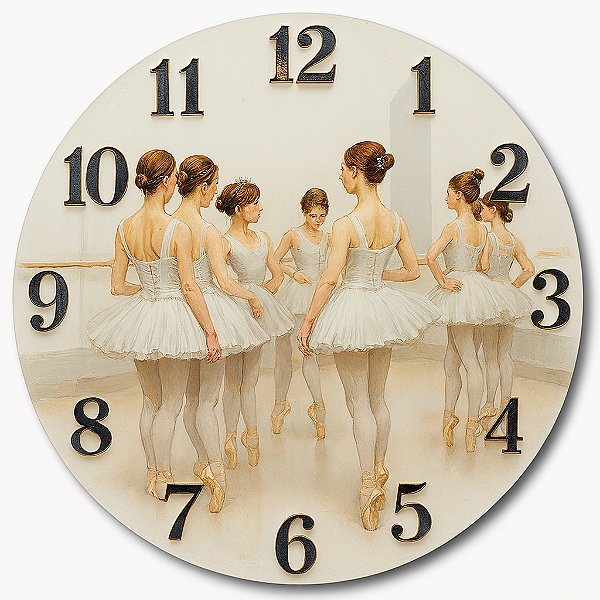 Relógio de Parede Dança Bailarina Ensaio