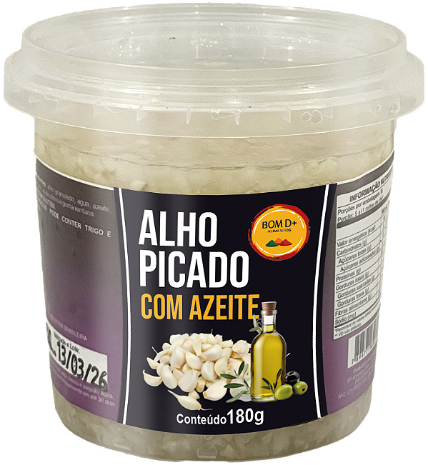 ALHO PICADO COM AZEITE 180g
