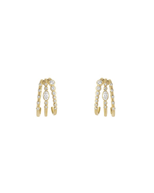 Brinco anzol em ouro 18kt