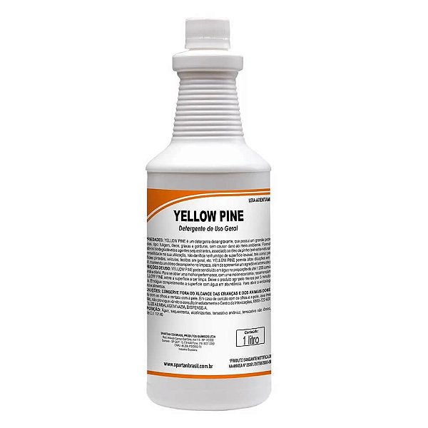 Yellow Pine - Detergente Desengraxante - 1 Litro - Spartan