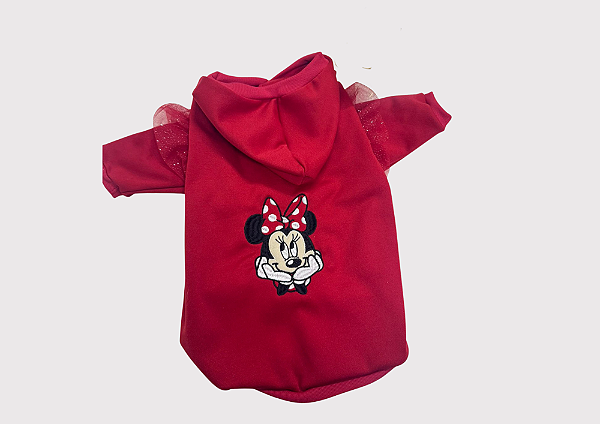 Blusão Moletom com Capuz Personagem Vermelho II Gaby Moda Pet - Atacado