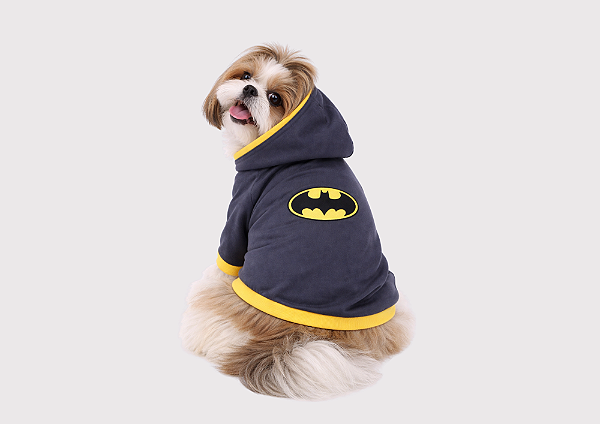 Blusão Moletom com Capuz Personagem Cinza Gaby Moda Pet - Atacado