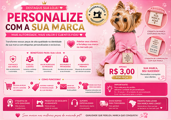 PERSONALIZAÇÃO DE MARCA