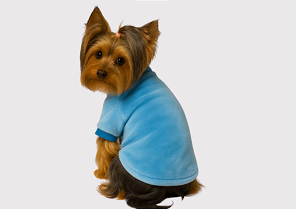 Suéter Pet Pijama Fleece Azul Atacado
