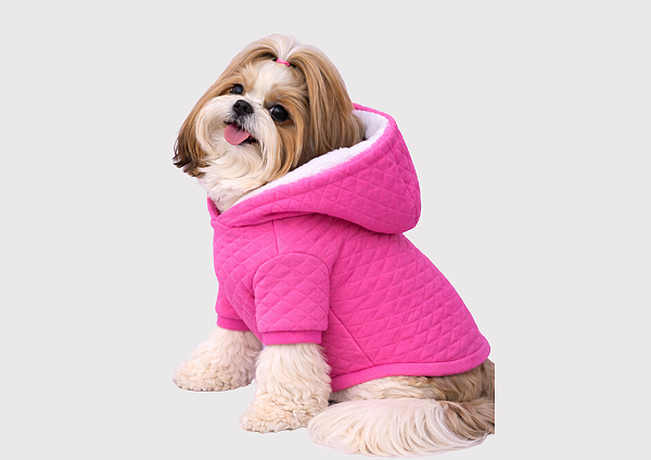 Jaqueta Pet Matelassê Pink Gaby Moda Pet - Atacado