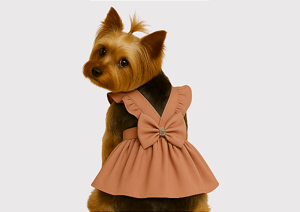 Vestido Pet Premium Colors Candy Nude Gaby Moda Pet Venda Atacado