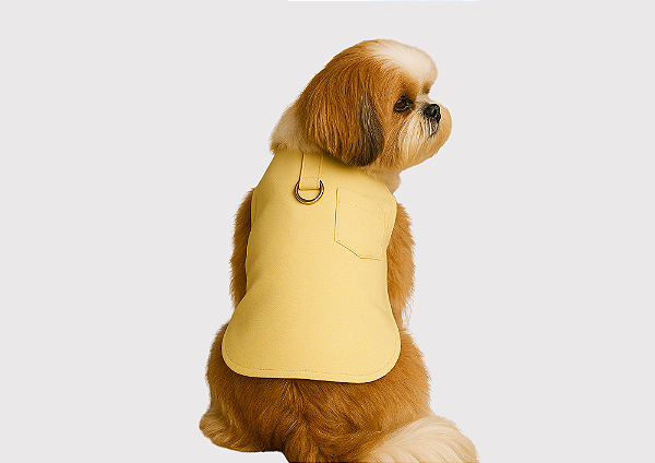 Capinha Pet Premium Colors Candy Amarelo Gaby Moda Pet - Venda Atacado