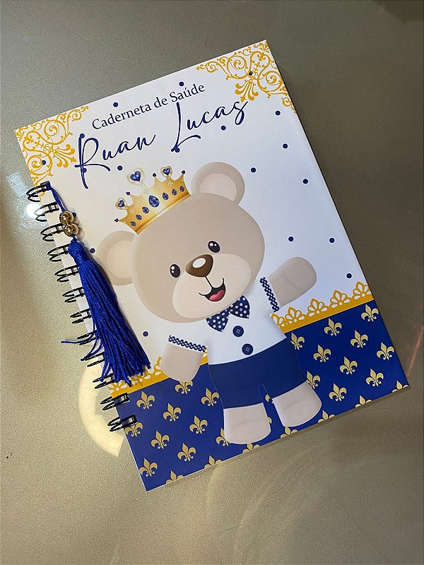 Caderneta de Saúde Personalizada – Ursinho Príncipe
