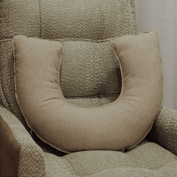 Almofada de Amamentação - Linho Bege