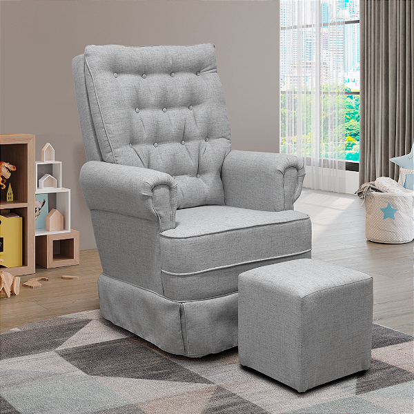 Poltrona Babi + Puff Simples