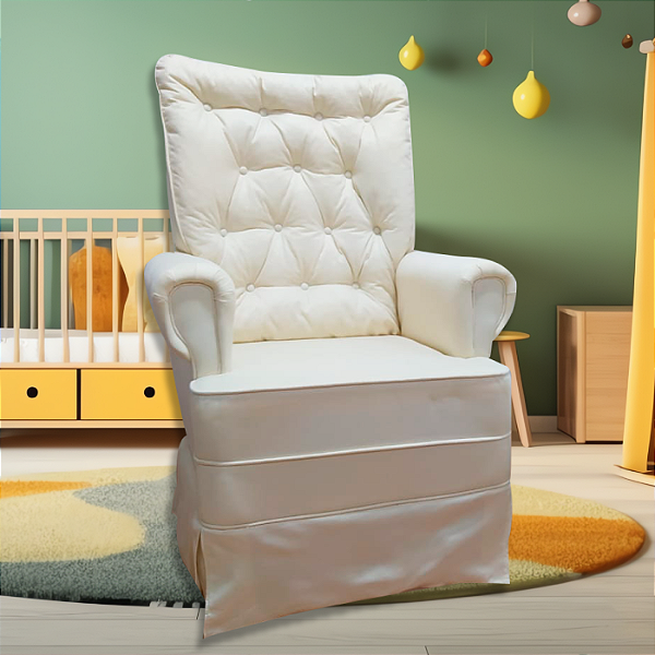 Poltrona Carolina + Puff Simples