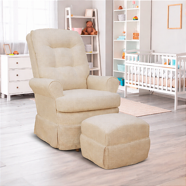 Poltrona Yara sem Botão+ Puff Zara