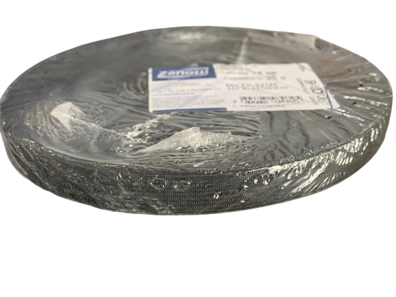 Elástico Zanotti Jaraguá Preto Fio Tinto com 25 mts