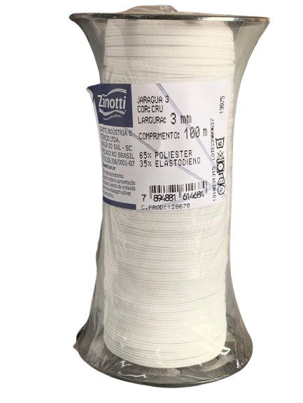 Elástico Jaraguá Branco 100MT