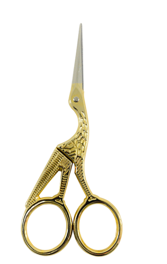 Tesoura Para Bordar Passarinho Circulo