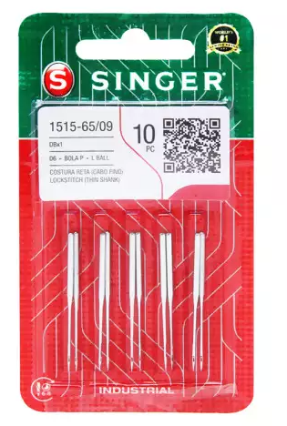 Agulha de Maquina Singer 1515 Reta Cabo Fino C/10 Und