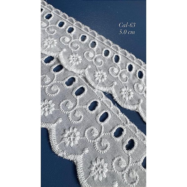 Bordado Ingles de Algodão Importado C/13,7 Metros Part.03