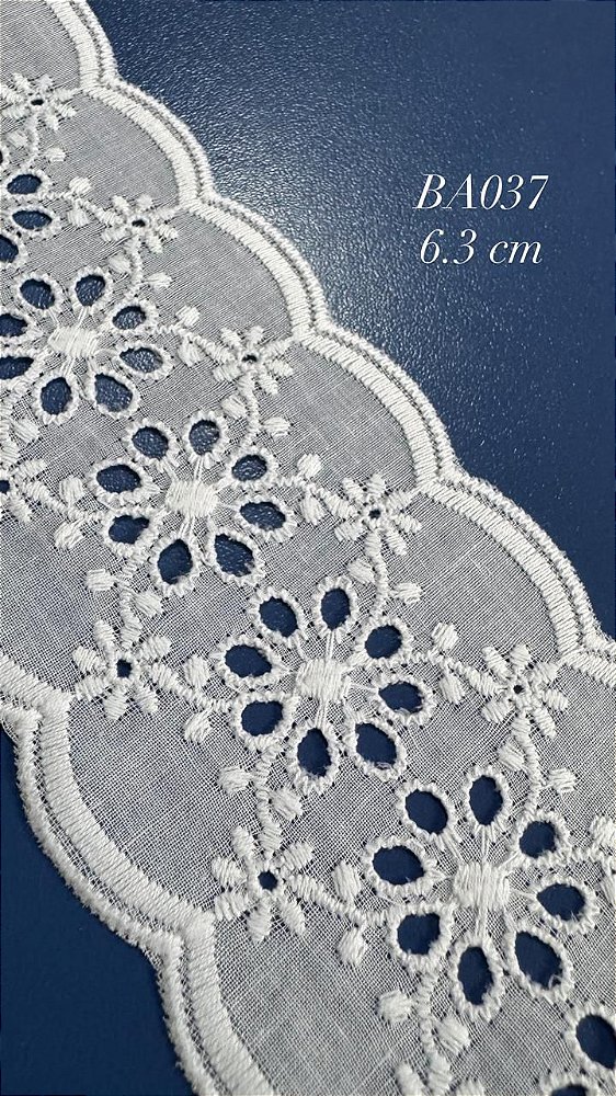 Bordado Ingles de Algodão Artepunto C/10 Metros Part.02