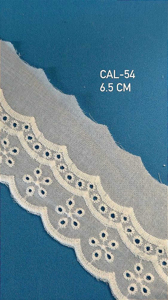 Bordado Inglês Algodão CAL-54 c/13,7 mt
