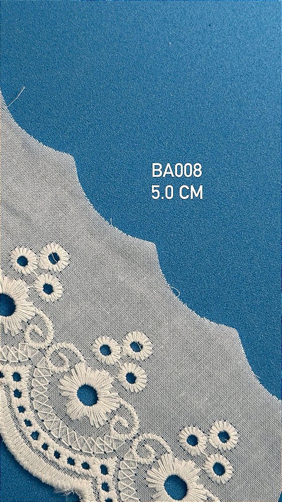 Bordado Ingles de Algodão Artepunto BA008 c/10 Metros