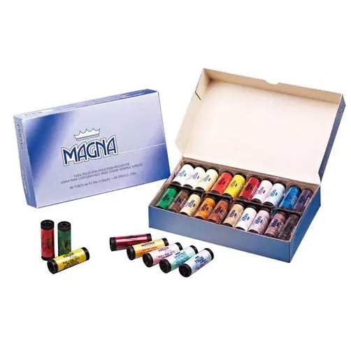Linha para Costura Magna Cor Sortida Caixa C/40 Und