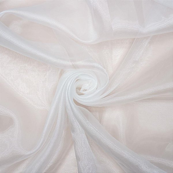 Organza Cristal Branco Metro