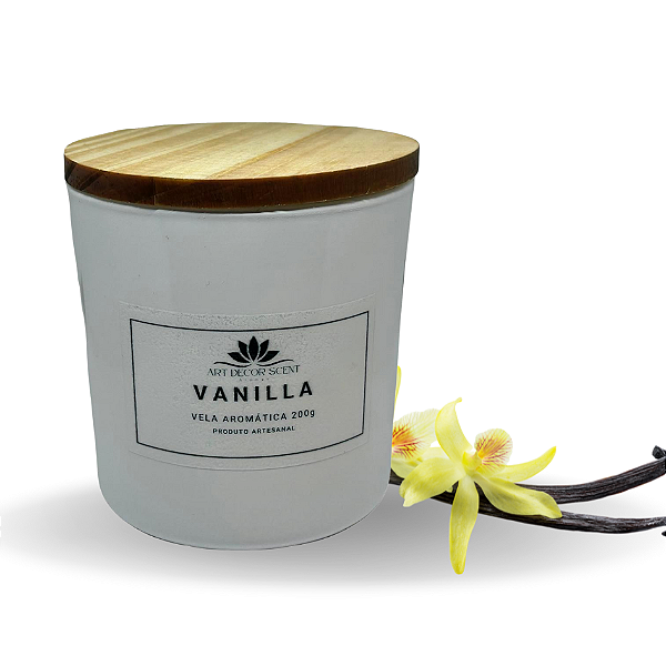 Vela Aromática Vanilla  200g- Art Decor Scent