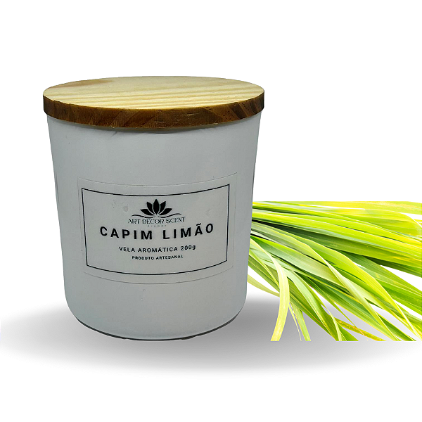 Vela Aromática Capim Limão - 200g