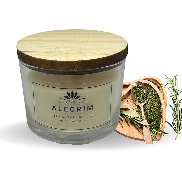 Vela Aromática de Alecrim - 100g